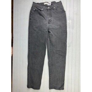 French Dressing Size 6p Womens Jeans Easy Fit Black High Rise Stretch Straight